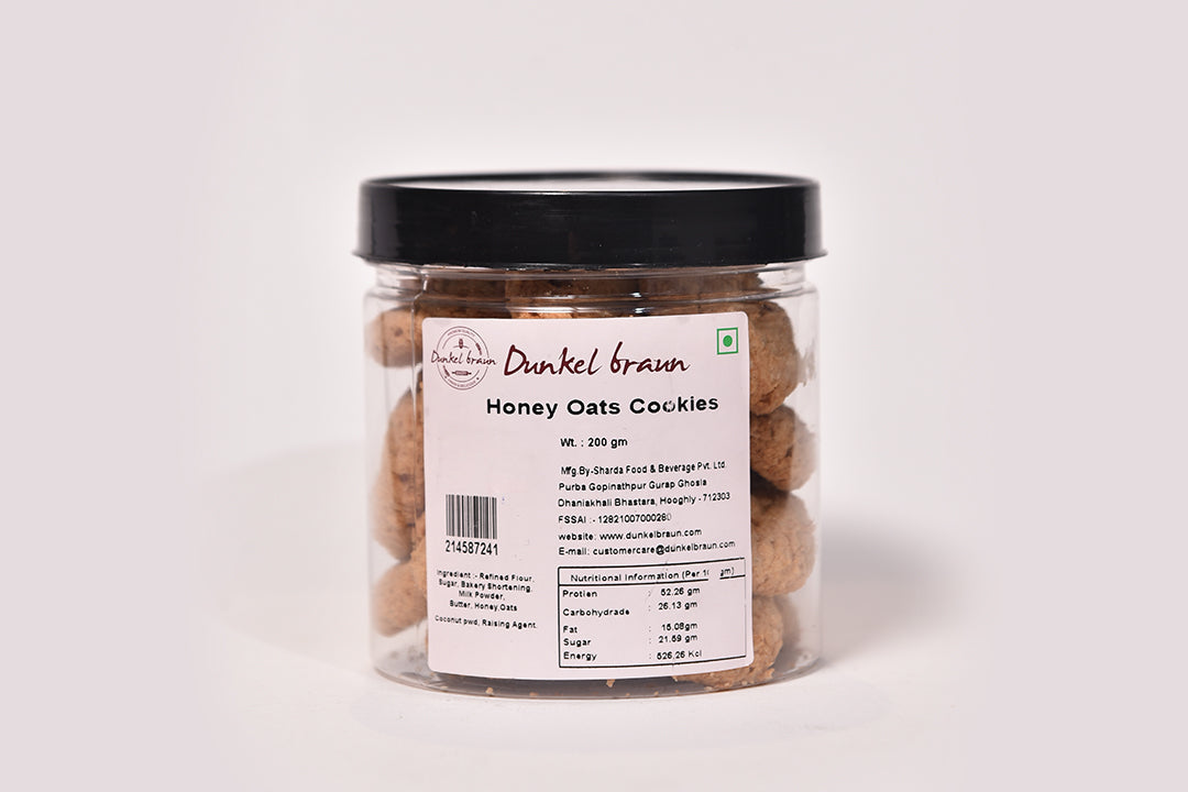 Honey Oats Cookies 200gms/Jar