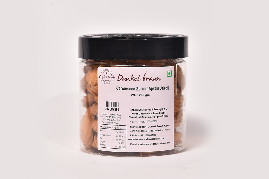 Ajwain Jalebi Cookies 200gms/Jar