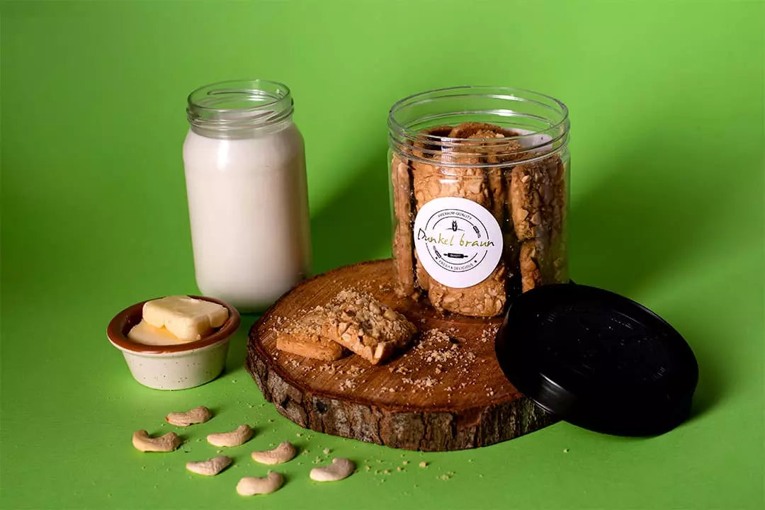 Sugar Free Cashew Milk Cookies 200gms/Jar