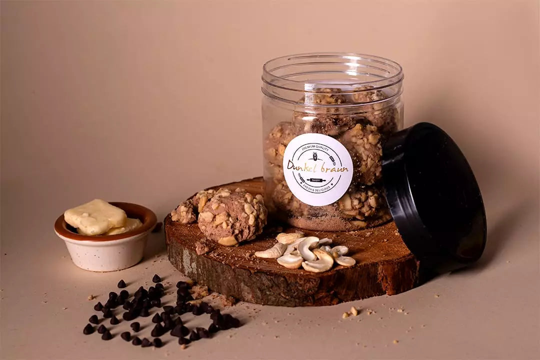 Chocolate Cashew Cookies 200gms/Jar