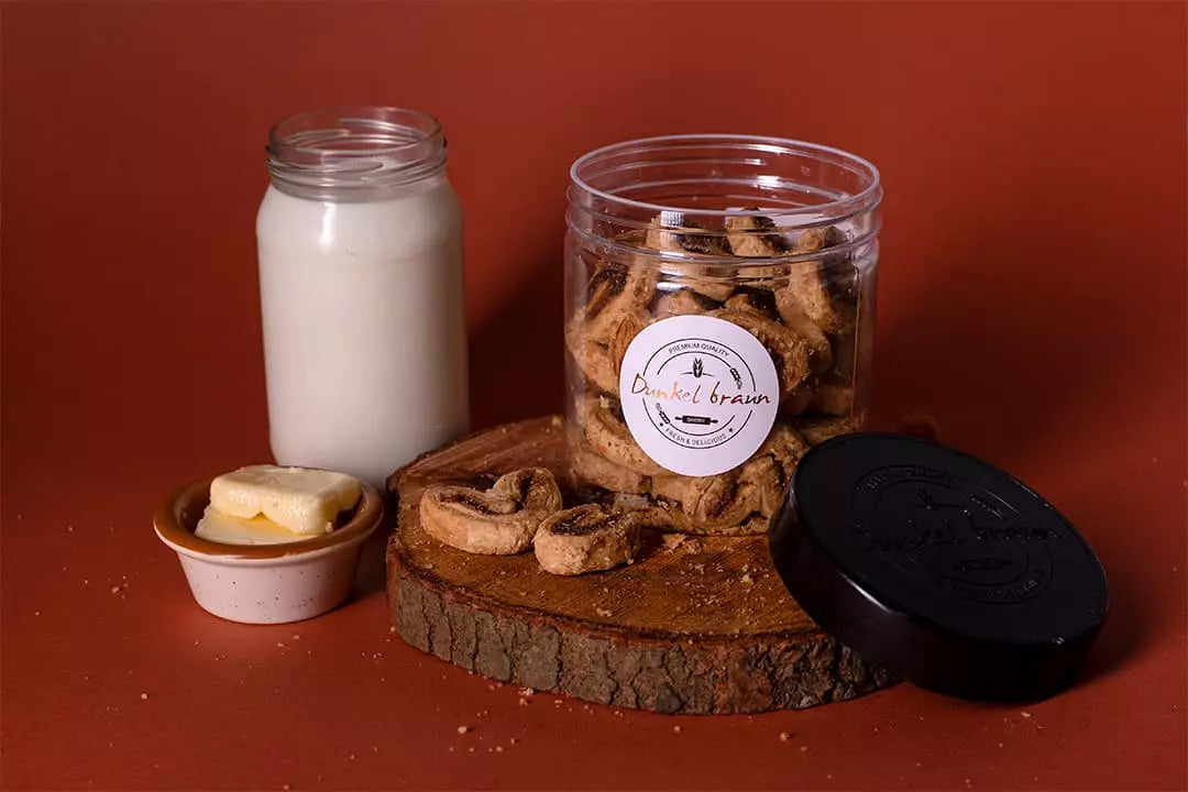 Cinnamon French Palmier Cookies 150gms/Jar