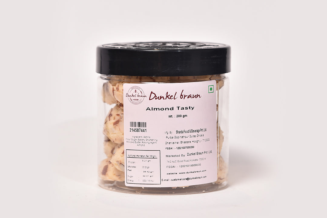 Almond Tasty Cookies 200gms/Jar