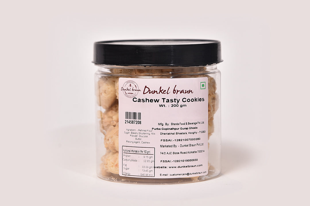 Cashew Tasty Cookies 200gms/Jar