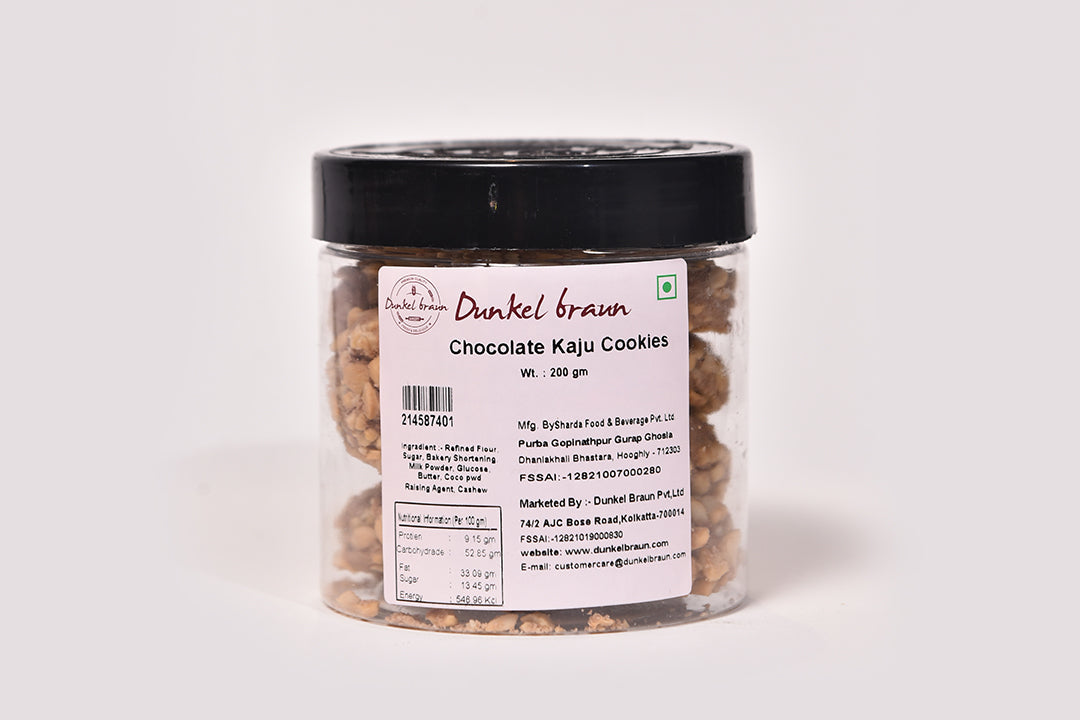 Chocolate Cashew Cookies 200gms/Jar