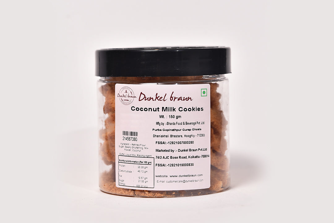 Coconut Milk Cookies 150gms/Jar