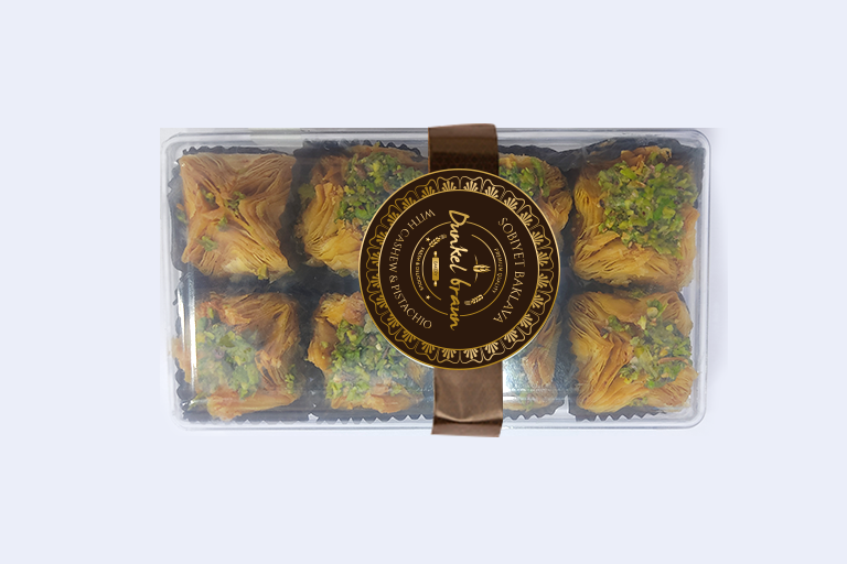 Pyramid Baklava with pistachio 8pcs per Box