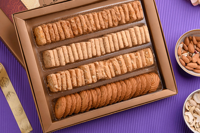 Assorted salty inside Assorted Salty Cookie Box