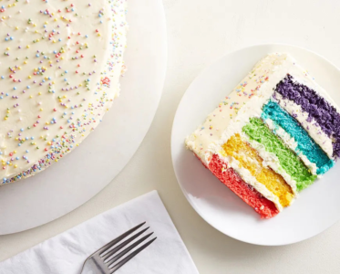 Vanilla Rainbow Layer Cake